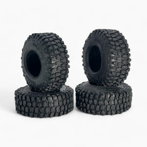 1.0 Inch Rubber Tires (52 x 22mm) for 1/18 Scale