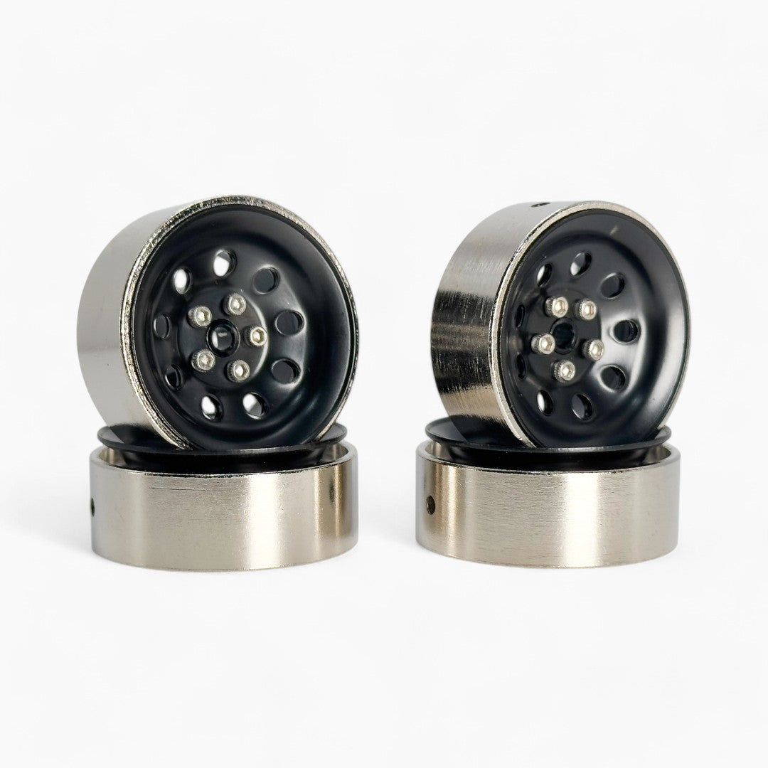 Iron Heavy Weight Beadlock Wheel Rims 160g for 1/18 Scale