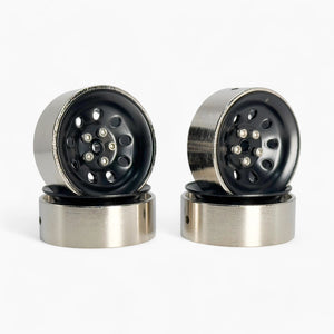 Iron Heavy Weight Beadlock Wheel Rims 160g for 1/18 Scale