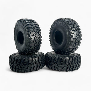 1.9 inch Wheel Tires Set with Foam Sponge OD 120mm for 1/10 Scale
