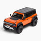 Traction Hobby 1/8 Ford Bronco Raptor in Orange, front three-quarter studio view