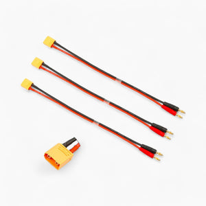 XT60 Male to 4mm Banana Plug Charge Adapter Cable 12AWG for RC LiPo Battery IMAX B6 Charger
